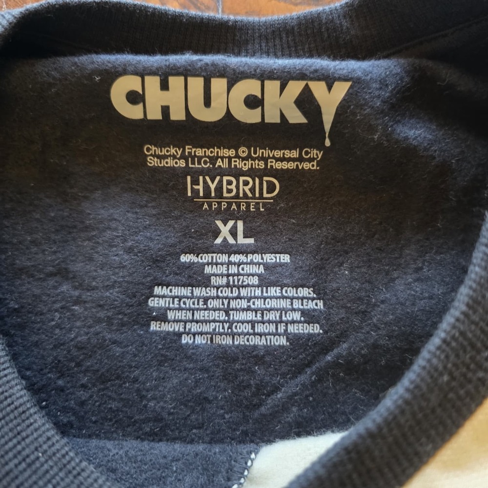 Vintage Style Hybrid Apparel Chucky Good Guys Sweater - Size XL - Picture 3 of 5
